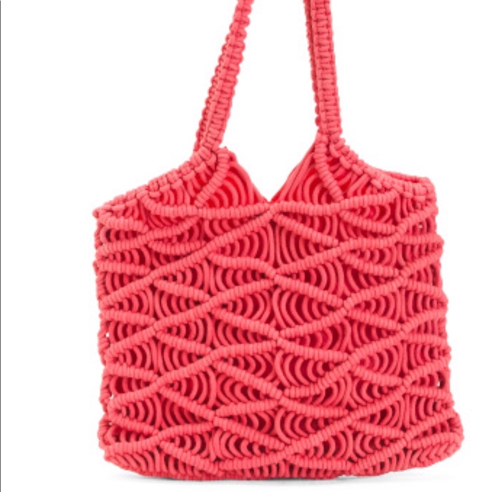 C&C California Dark Pink Macrome Shoulder Bag